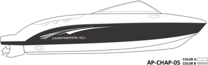 AP-CHAP-05 - Chaparral Series 2 Color Vinyl Boat Graphics Kit