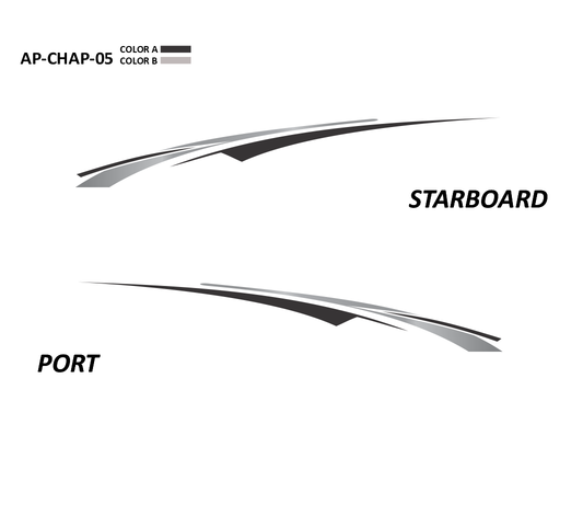AP-CHAP-05 - Chaparral Series 2 Color Vinyl Boat Graphics Kit