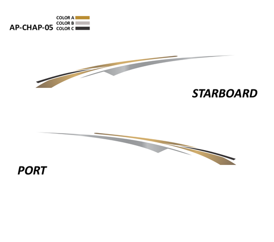 AP-CHAP-05 - Chaparral Series 3 Color Vinyl Boat Graphics Kit