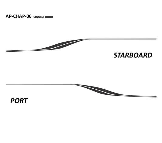 AP-CHAP-06 - Chaparral Series 1 Color Vinyl Boat Graphics Kit