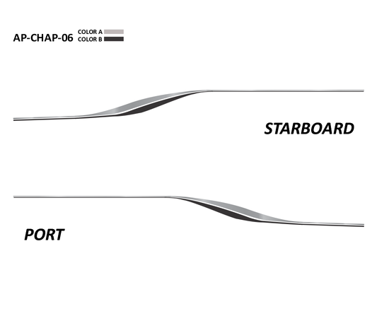 AP-CHAP-06 - Chaparral Series 2 Color Vinyl Boat Graphics Kit