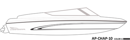 AP-CHAP-10 - Chaparral Series 1 Color Vinyl Boat Graphics Kit