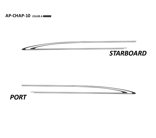 AP-CHAP-10 - Chaparral Series 1 Color Vinyl Boat Graphics Kit