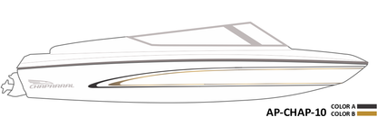 AP-CHAP-10 - Chaparral Series 2 Color Vinyl Boat Graphics Kit