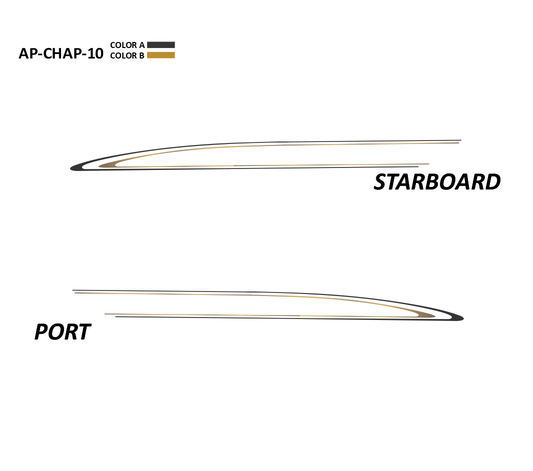 AP-CHAP-10 - Chaparral Series 2 Color Vinyl Boat Graphics Kit