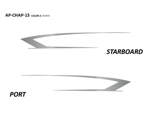 AP-CHAP-13 - Chaparral Series 1 Color Vinyl Boat Graphics Kit