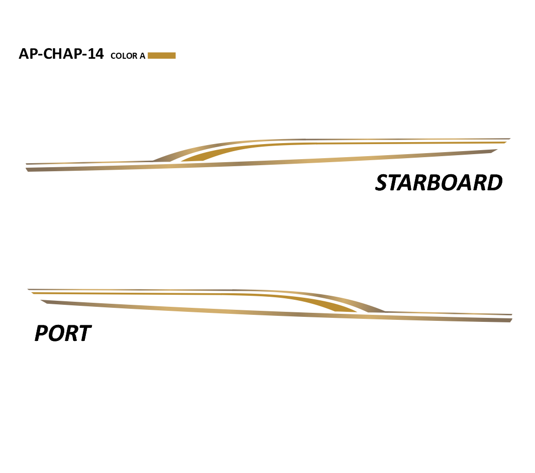 AP-CHAP-14 - Chaparral Series 1 Color Vinyl Boat Graphics Kit