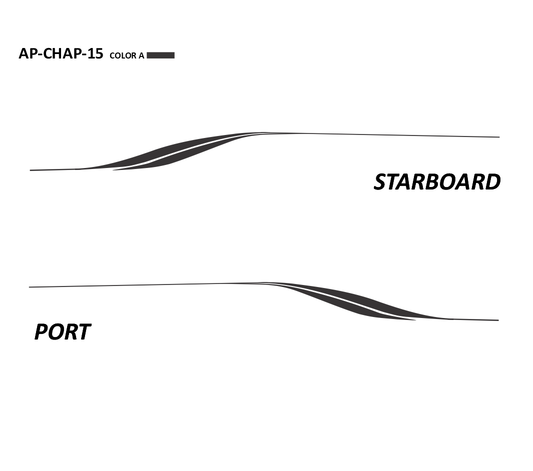 AP-CHAP-15 - Chaparral Series 1 Color Vinyl Boat Graphics Kit