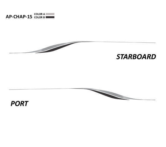AP-CHAP-15 - Chaparral Series 2 Color Vinyl Boat Graphics Kit