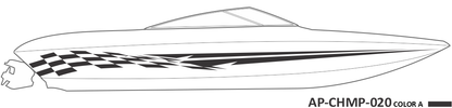 AP-CHMP-020 - Champion Series 1 Color Vinyl Boat Graphics Kit