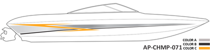 AP-CHMP-071 - Champion Series 3 Color Vinyl Boat Graphics Kit