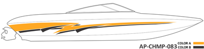 AP-CHMP-083 - Champion Series 2 Color Vinyl Boat Graphics Kit