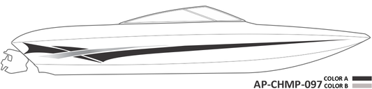 AP-CHMP-097 - Champion Series 2 Color Vinyl Boat Graphics Kit