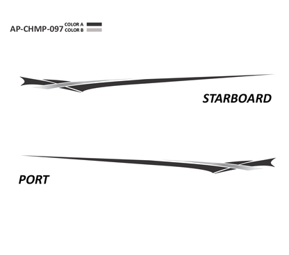 AP-CHMP-097 - Champion Series 2 Color Vinyl Boat Graphics Kit