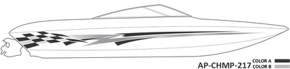 AP-CHMP-217 - Champion Series 2 Color Vinyl Boat Graphics Kit