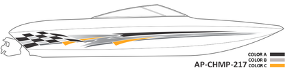 AP-CHMP-217 - Champion Series 3 Color Vinyl Boat Graphics Kit