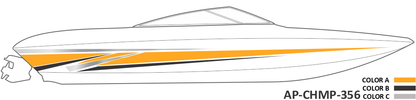 AP-CHMP-356 - Champion Series 3 Color Vinyl Boat Graphics Kit