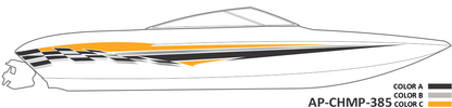 AP-CHMP-385 - Champion Series 3 Color Vinyl Boat Graphics Kit