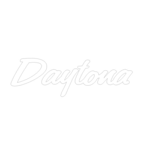 Daytona Coupe Script Sponsor Decal Set - 10 Inches x 2 Inches