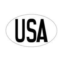 "USA" Decal - 5.5 Inches x 3.5 Inches