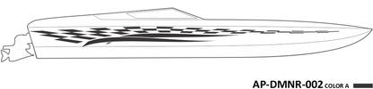 AP-DMNR-002 - Dominator Series 1 Color Vinyl Boat Graphics Kit