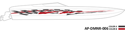 AP-DMNR-006 - Dominator Series 2 Color Vinyl Boat Graphics Kit