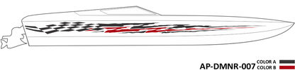 AP-DMNR-007 - Dominator Series 2 Color Vinyl Boat Graphics Kit