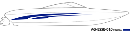 AG-ESSE-010 - Essential Series 1 Color Vinyl Boat Graphics Kit