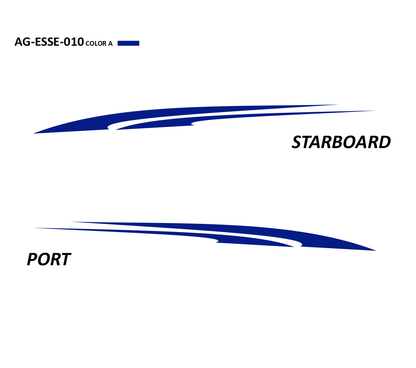 AG-ESSE-010 - Essential Series 1 Color Vinyl Boat Graphics Kit