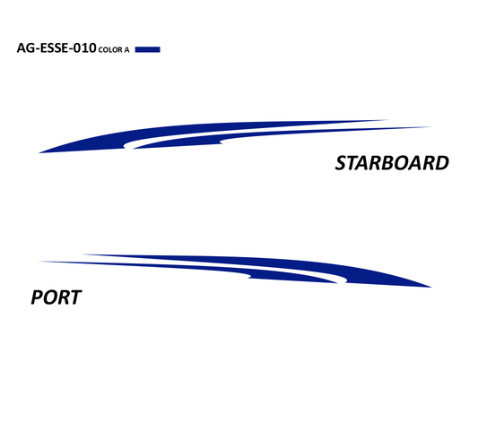 AG-ESSE-010 - Essential Series 1 Color Vinyl Boat Graphics Kit