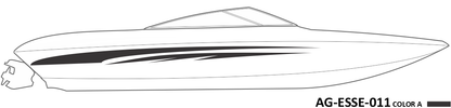 AG-ESSE-011 - Essential Series 1 Color Vinyl Boat Graphics Kit