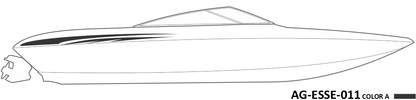AG-ESSE-011 - Essential Series 1 Color Vinyl Boat Graphics Kit