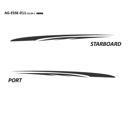 AG-ESSE-011 - Essential Series 1 Color Vinyl Boat Graphics Kit