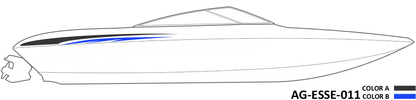 AG-ESSE-011 - Essential Series 2 Color Vinyl Boat Graphics Kit