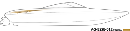 AG-ESSE-012 - Essential Series 1 Color Vinyl Boat Graphics Kit