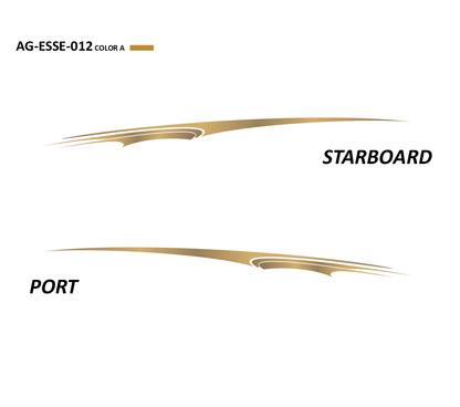 AG-ESSE-012 - Essential Series 1 Color Vinyl Boat Graphics Kit