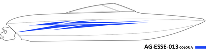 AG-ESSE-013 - Essential Series 1 Color Vinyl Boat Graphics Kit