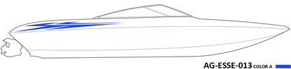 AG-ESSE-013 - Essential Series 1 Color Vinyl Boat Graphics Kit