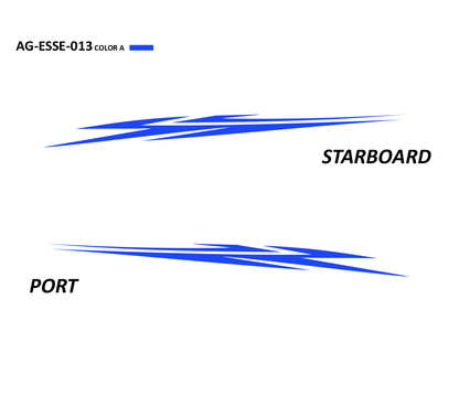 AG-ESSE-013 - Essential Series 1 Color Vinyl Boat Graphics Kit