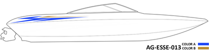 AG-ESSE-013 - Essential Series 2 Color Vinyl Boat Graphics Kit