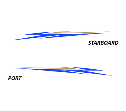 AG-ESSE-013 - Essential Series 2 Color Vinyl Boat Graphics Kit