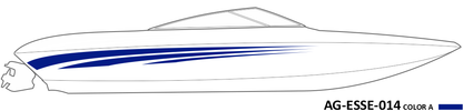 AG-ESSE-014 - Essential Series 1 Color Vinyl Boat Graphics Kit