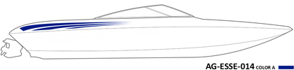 AG-ESSE-014 - Essential Series 1 Color Vinyl Boat Graphics Kit