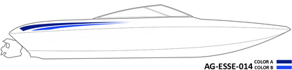 AG-ESSE-014 - Essential Series 2 Color Vinyl Boat Graphics Kit