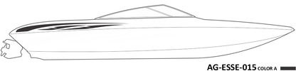 AG-ESSE-015 - Essential Series 1 Color Vinyl Boat Graphics Kit