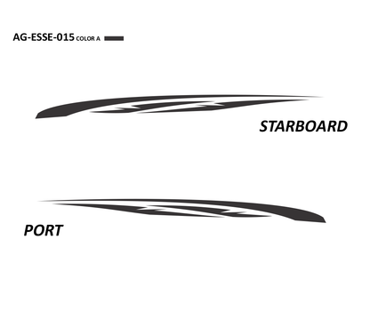 AG-ESSE-015 - Essential Series 1 Color Vinyl Boat Graphics Kit