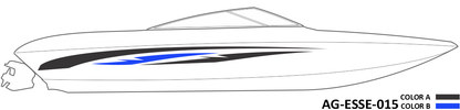 AG-ESSE-015 - Essential Series 2 Color Vinyl Boat Graphics Kit