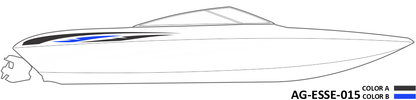 AG-ESSE-015 - Essential Series 2 Color Vinyl Boat Graphics Kit