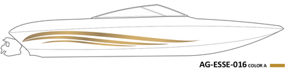 AG-ESSE-016 - Essential Series 1 Color Vinyl Boat Graphics Kit