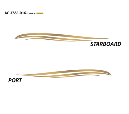 AG-ESSE-016 - Essential Series 1 Color Vinyl Boat Graphics Kit